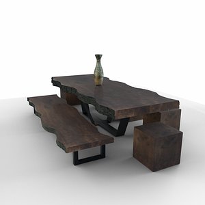 Live Edge Wooden Table