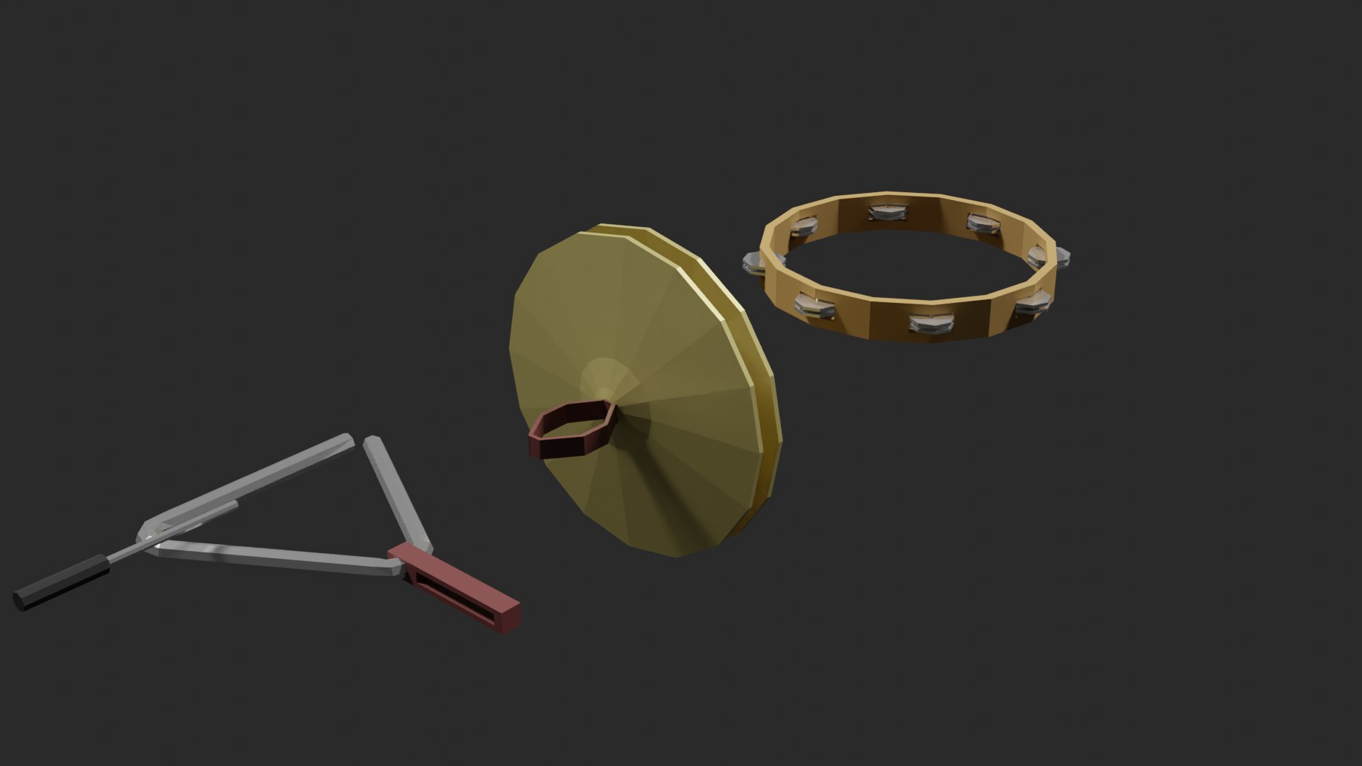 3D Lowpoly Simple Instrument Set - TurboSquid 1864676