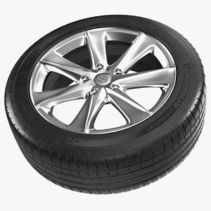 Toyota Silver Car Wheel Rim Carrying Michelin Tire