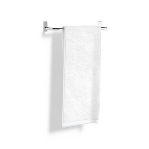 3D White Big Towel Hang Rail - hanged folded fiber absorb