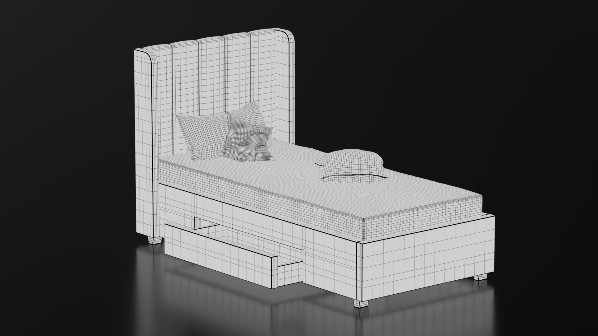 Modern Single Bed model https://p.turbosquid.com/ts-thumb/Js/hWafBb/AG/wire4/jpg/1752514646/1920x1080/fit_q87/e3af8addf5883b5a928c6a0706806f8e3ff2e49f/wire4.jpg