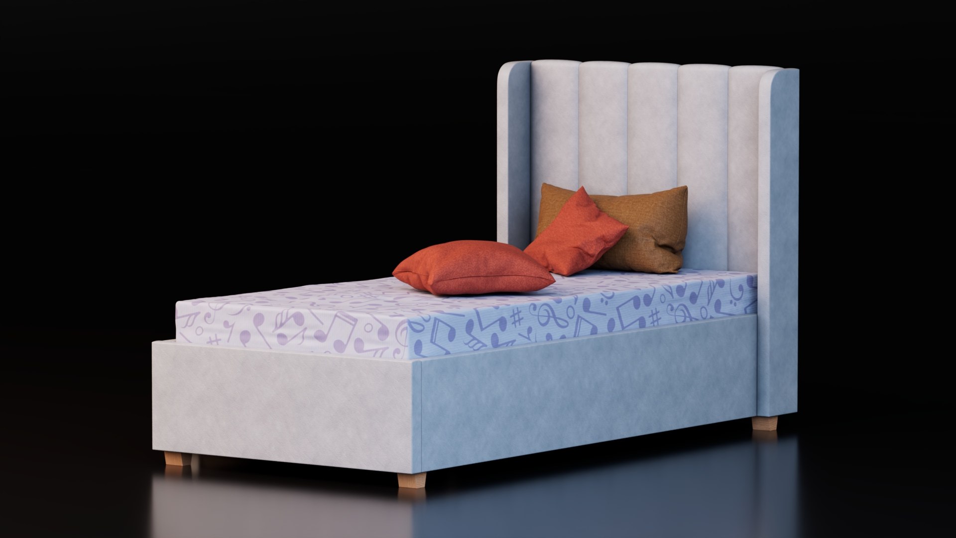 Modern Single Bed model https://p.turbosquid.com/ts-thumb/Js/hWafBb/vf/bed2/jpg/1752514639/1920x1080/fit_q87/e97a73c56c8267807eb14239a82e800f73e77409/bed2.jpg