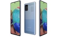 Samsung Galaxy A71 5G Blue Low Poly