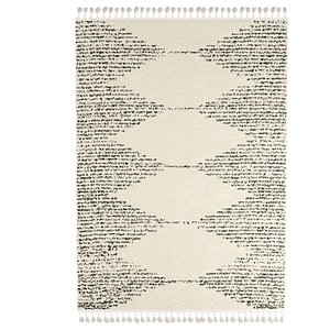 Bria Moroccan Diamond Tassel Area Rug 3D