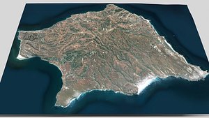3D Santa Rosa Island model