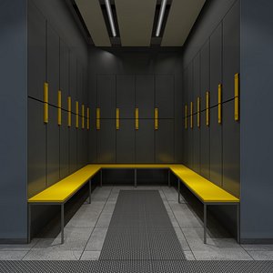 Locker Room 3D model