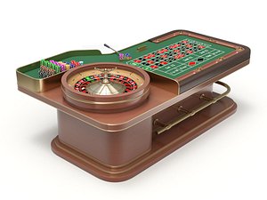 American and European Roulette Table