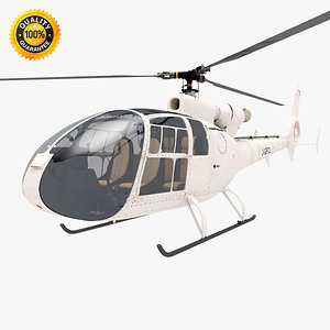 gazelle helicopter obj