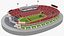 Modelo 3D del estadio LA Memorial Coliseum