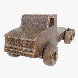 3D model Wooden kids car 15