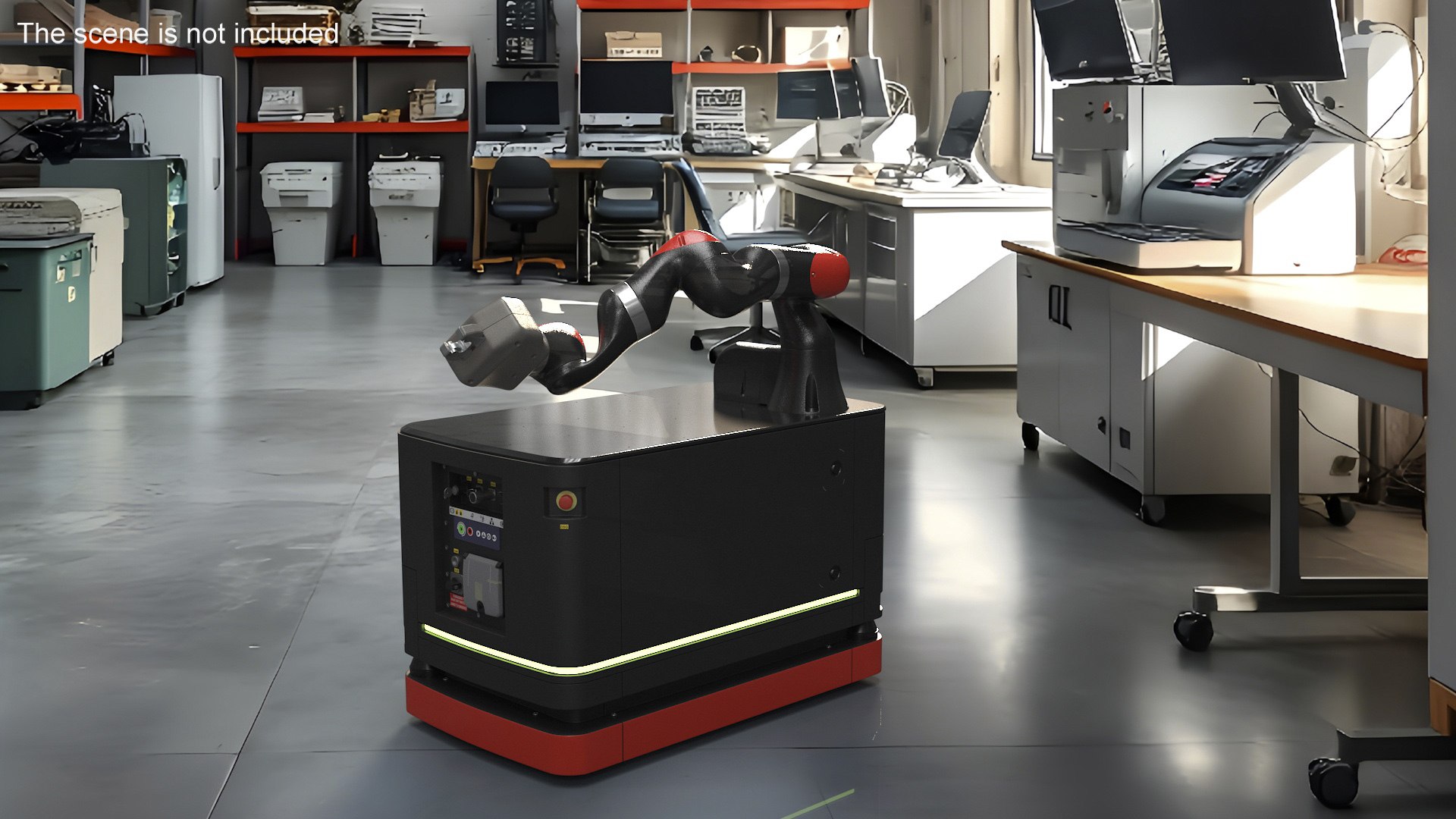 Autonomous Robot Hand With Manipulator Rigged For Cinema 4D Model ...