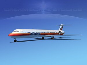 mcdonnell douglas md-80 3d max