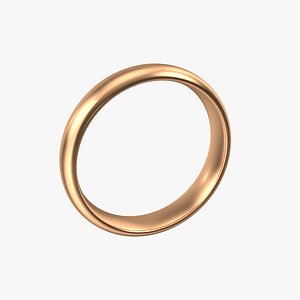 copper band ring 3D model