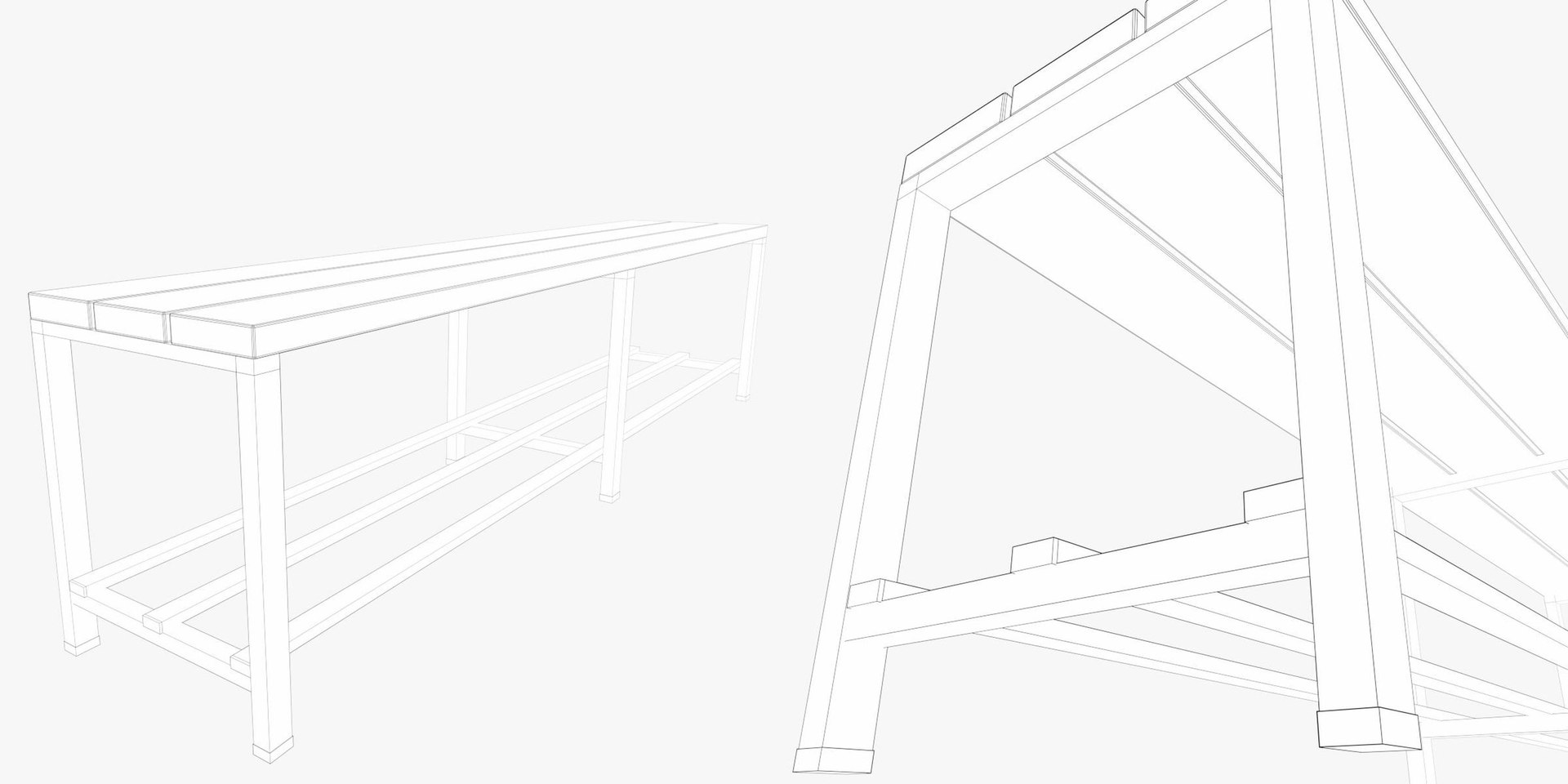 Locker Room Bench 3 Model TurboSquid 2140001