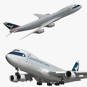 boeing cathay pacific cargo 3D model