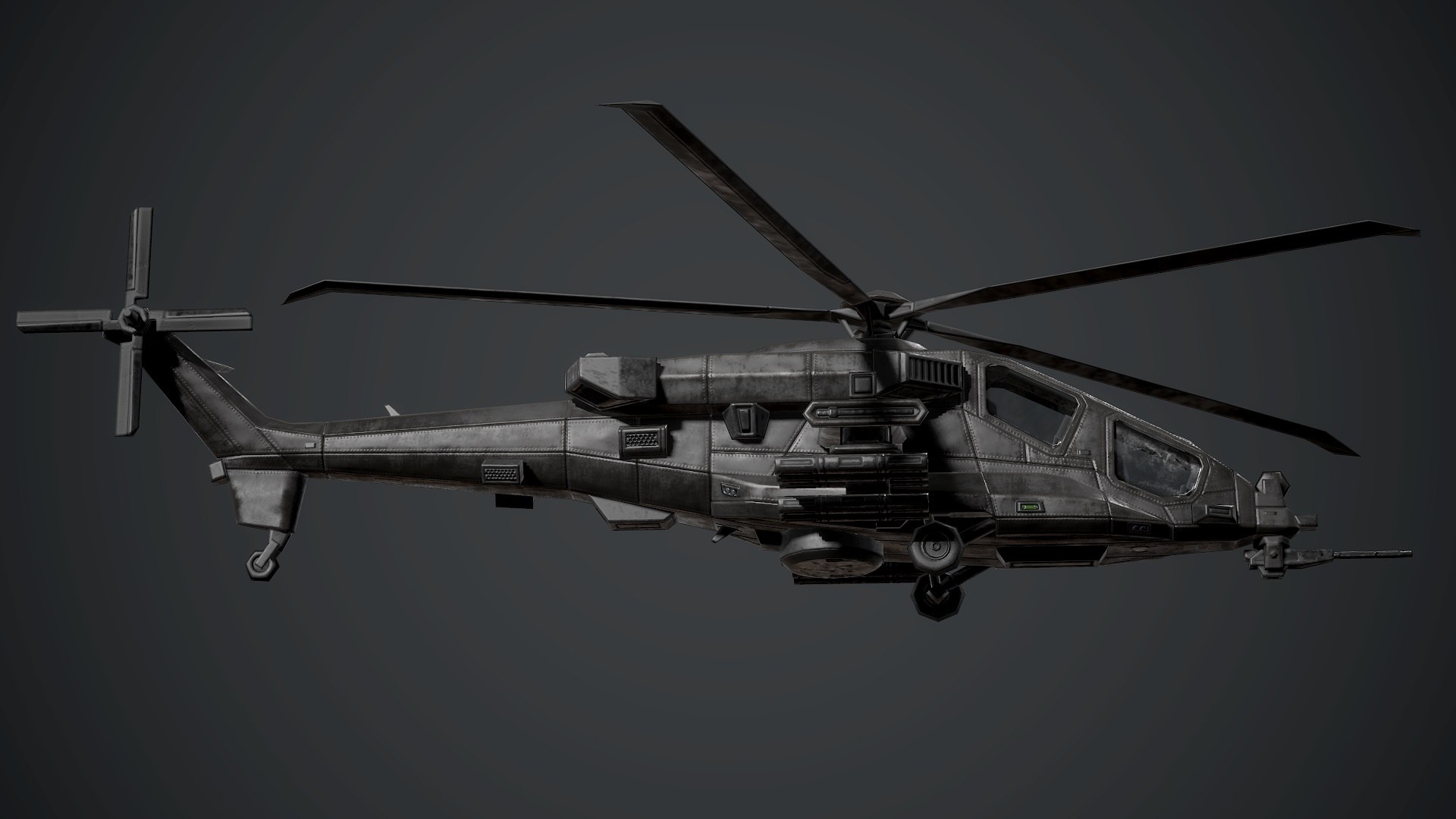 3D Leonardo AW249 Black Camo Model - TurboSquid 1838386