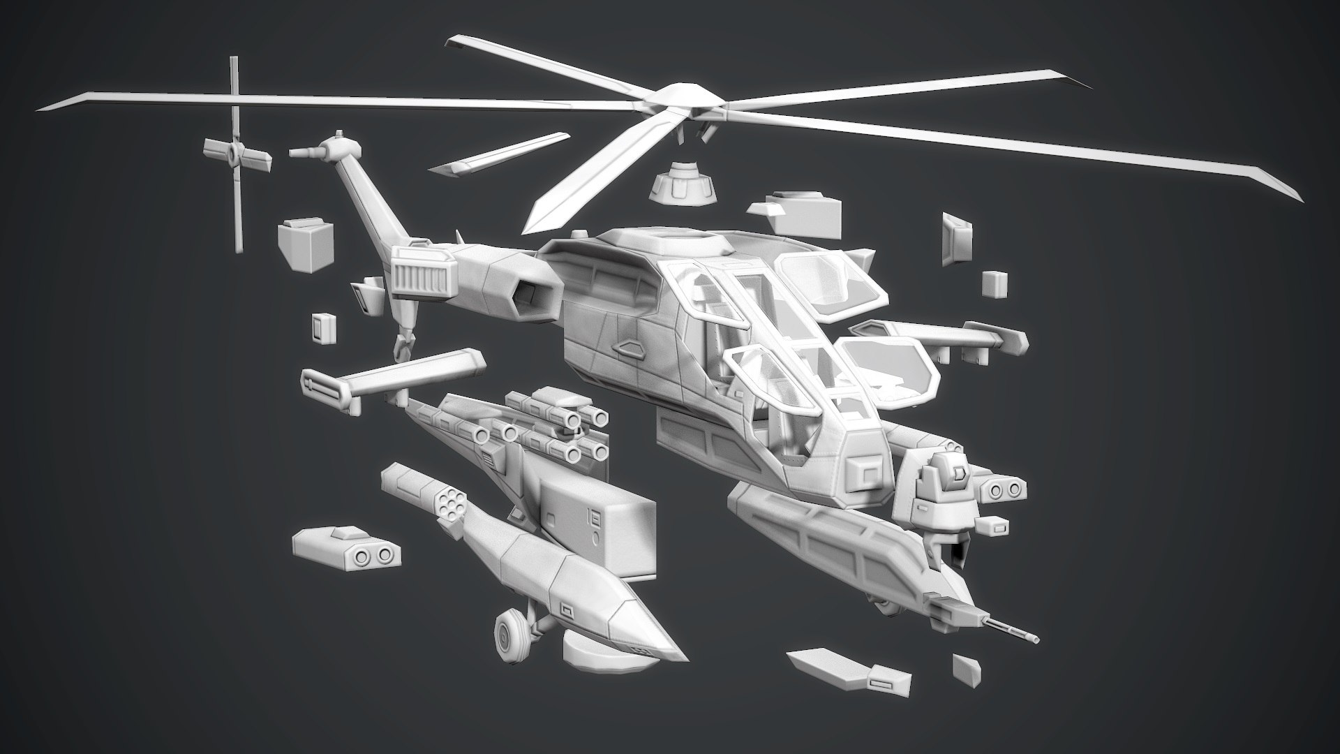 3D Leonardo AW249 Black Camo Model - TurboSquid 1838386