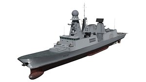 3D Horizon class destroyer FS Forbin