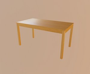 orange table 3D model