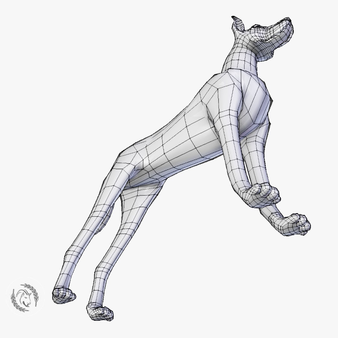 3D Great Dane Dog Model - TurboSquid 1243528