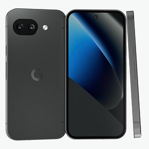 3D Google Pixel 10a Obsidian model