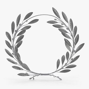 laurel wreath silver 3D model