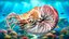Nautilus Pompilius - Mollusque coquillage - Tentacules sous-marines - 44