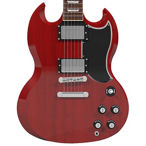 guitar gibson sg 3d model
