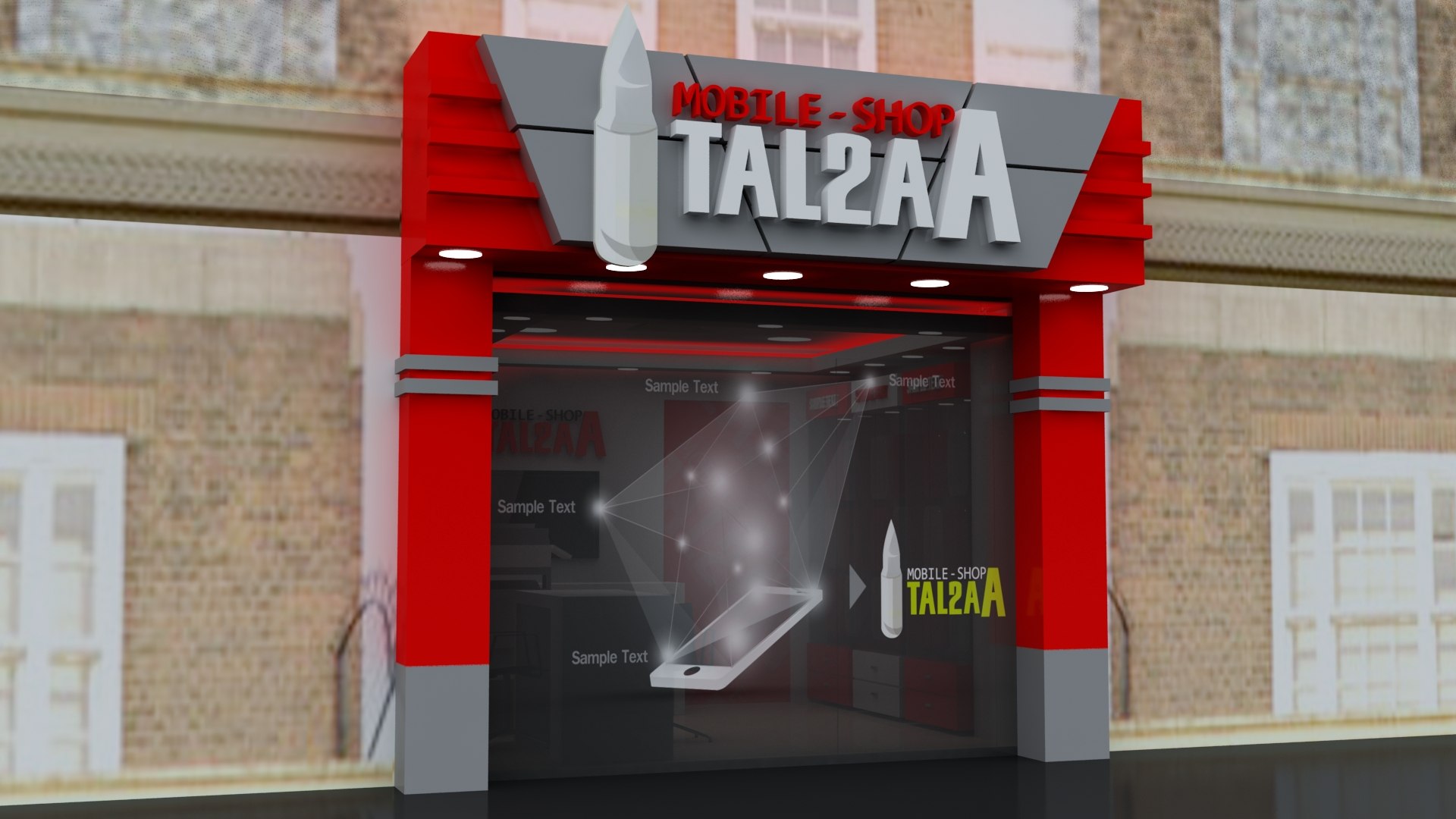 3D Mobile Shop Store 3d Model 3ds Max 2018 - Vray - TurboSquid 2173982