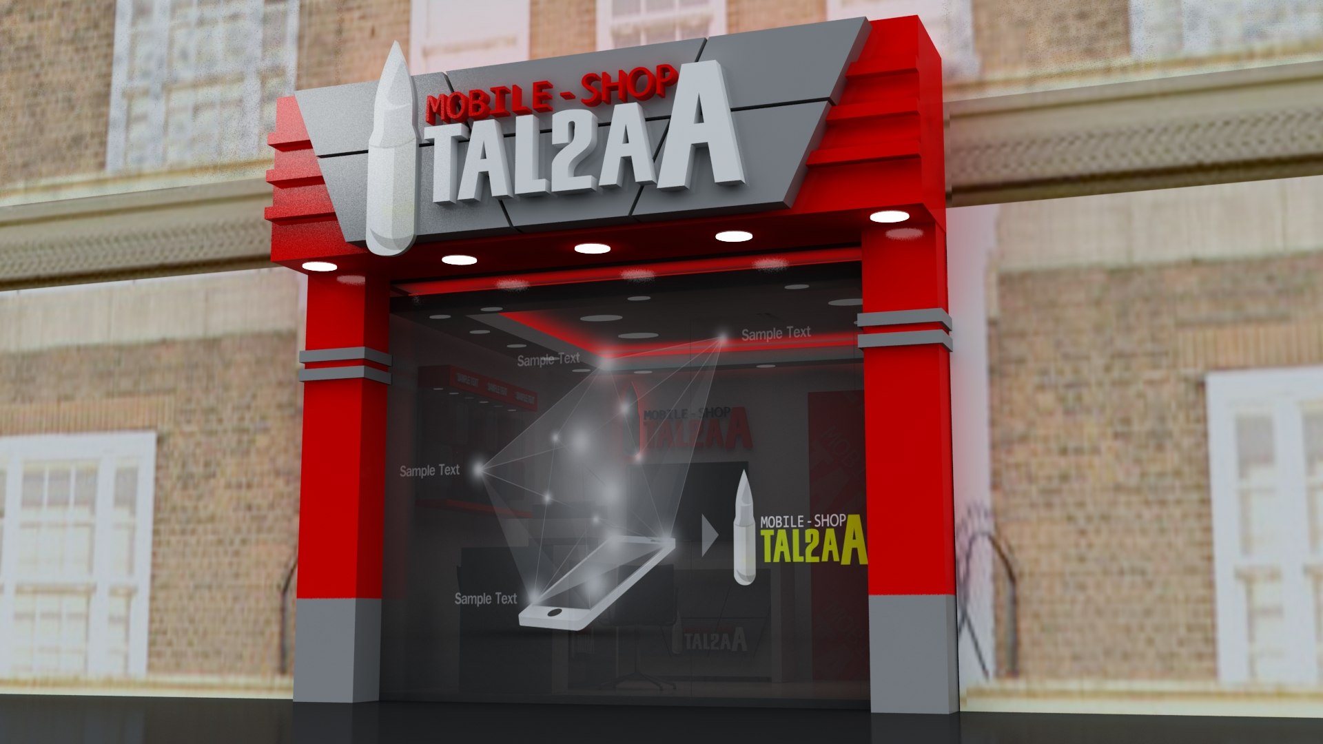 3D Mobile Shop Store 3d Model 3ds Max 2018 - Vray - TurboSquid 2173982
