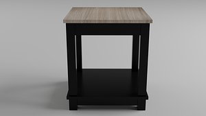 3D Simple End Table model