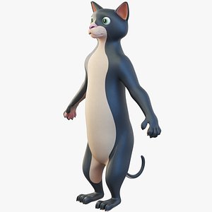 Cartoon Cat Character 3D