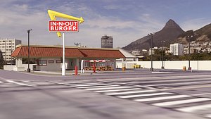 In n out burger restaurant mall