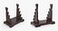 Japanese Sword Katana Display Rack Stand 5 Pcs