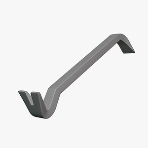 3D Crowbar - Geometry Only No Textures No Materials model