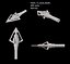 Modular Arrows and Bolts - Arrowhead Shaft Vane Nock 3D model
