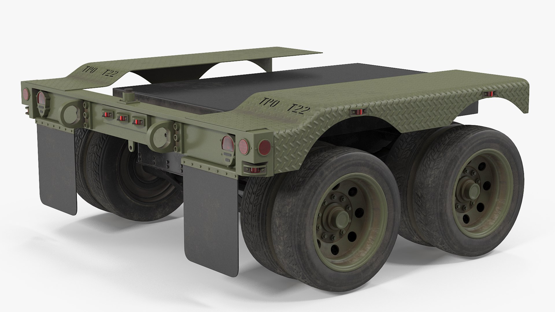 Heavy Truck Axle 3D model preview