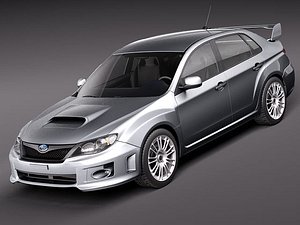 3d max subaru impreza wrx sti