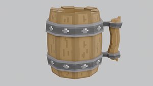 Stylized Beer Mug 3D model