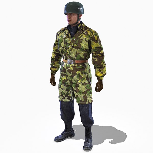 3d rig soldier ww2 paratrooper