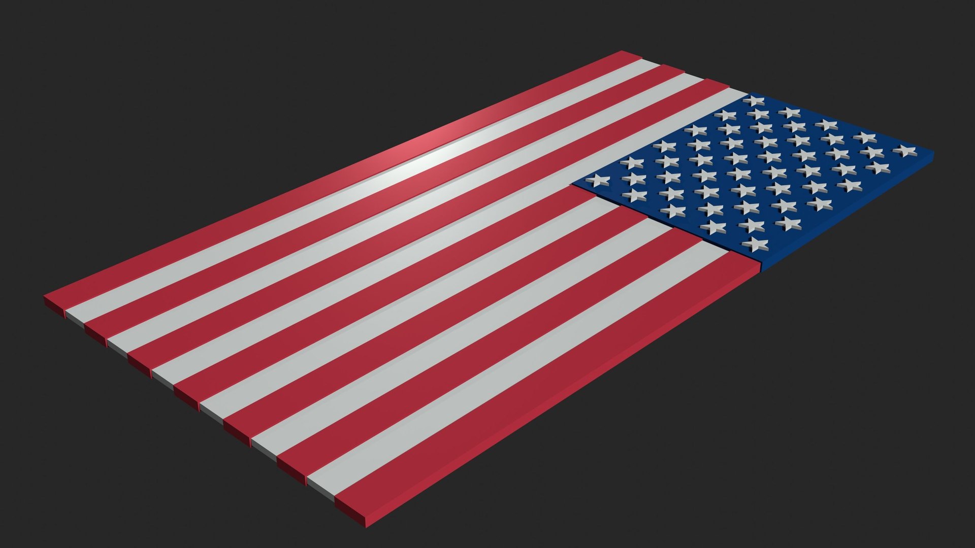 USA Flag Model - TurboSquid 2007761