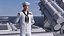 Azjatycki marynarz US Navy przygotowany do Cinema 4D