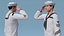 Azjatycki marynarz US Navy przygotowany do Cinema 4D