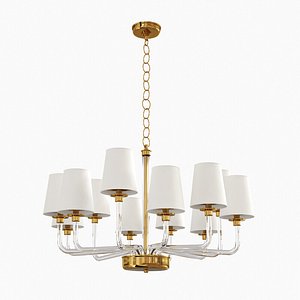 parker large chandelier visual 3d max