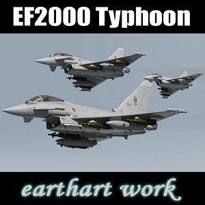 eurofighter typhoon italian 3d model