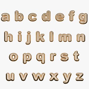 Lowercase Balloons Letters