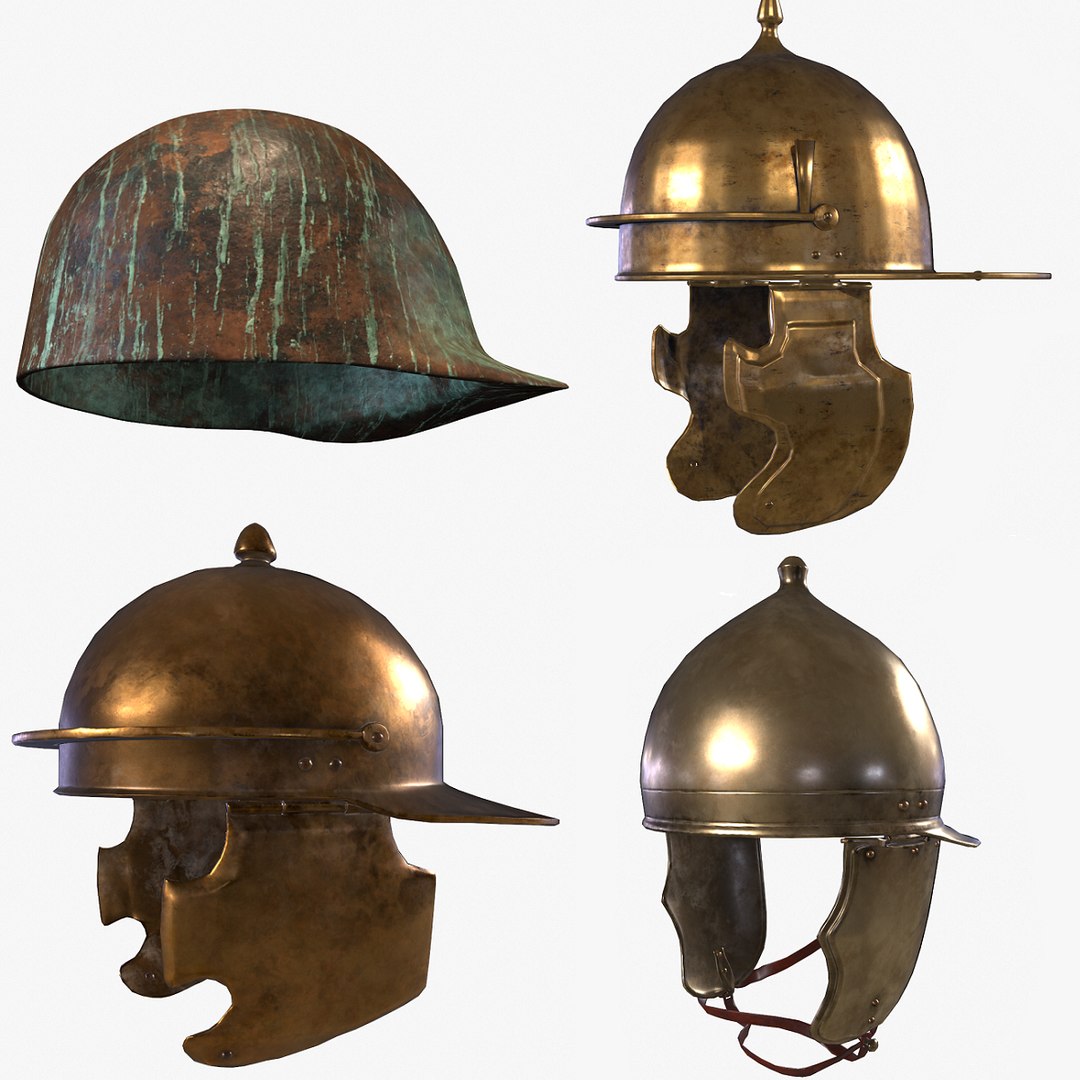 3D Roman Helmet Pack Model TurboSquid 1913811
