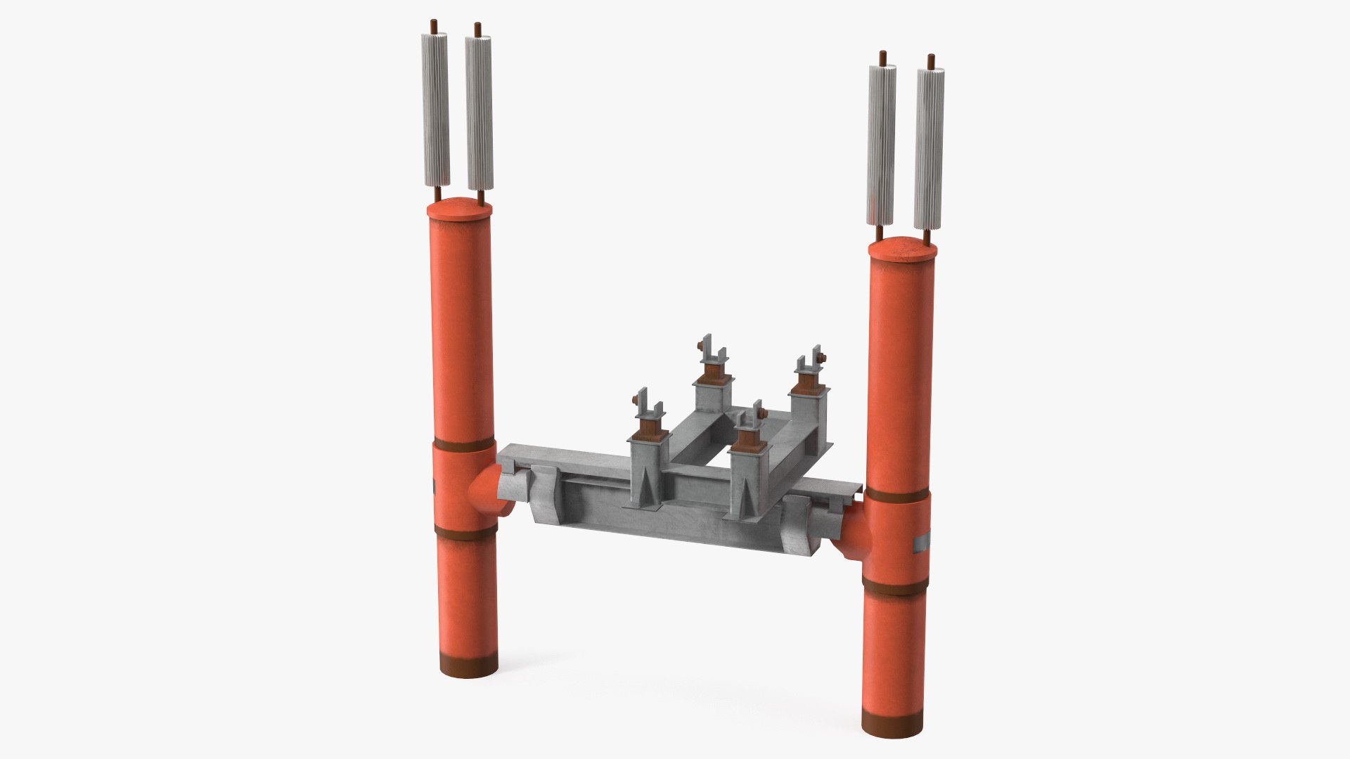 Gas Pipeline Support 3D model preview