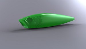 High-Detail Fish-Shaped Lure IGS File Ready for Manufacturing