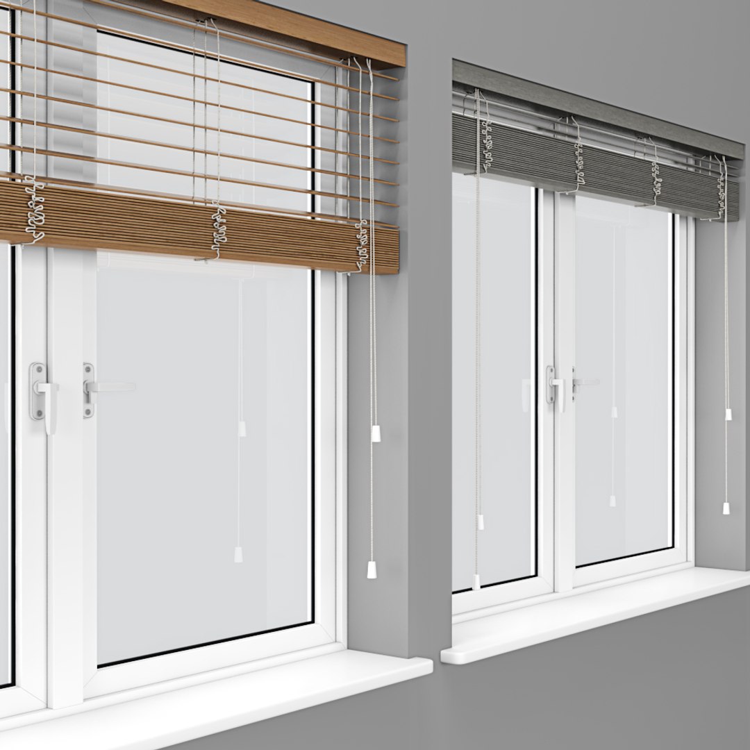 Wooden Blinds Window 3D Model - TurboSquid 1541817
